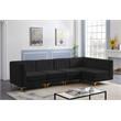 Meridian Furniture Alina Black Velvet Modular Sectional