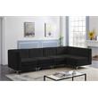 Meridian Furniture Alina Black Velvet Modular Sectional