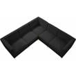 Meridian Furniture Alina Black Velvet Modular Sectional