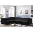 Meridian Furniture Alina Black Velvet Modular Sectional