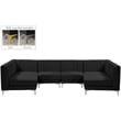Meridian Furniture Alina Black Velvet Modular Sectional