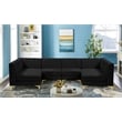 Meridian Furniture Alina Black Velvet Modular Sectional