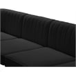 Meridian Furniture Alina Black Velvet Modular Sectional