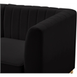 Meridian Furniture Alina Black Velvet Modular Sectional