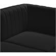 Meridian Furniture Alina Black Velvet Modular Sectional