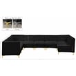 Meridian Furniture Alina Black Velvet Modular Sectional
