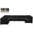 Meridian Furniture Alina Black Velvet Modular Sectional