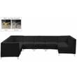 Meridian Furniture Alina Black Velvet Modular Sectional