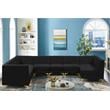 Meridian Furniture Alina Black Velvet Modular Sectional