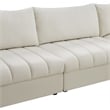 Meridian Furniture Jacob Cream Velvet Modular Sectional