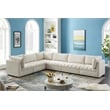 Meridian Furniture Jacob Cream Velvet Modular Sectional