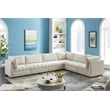 Meridian Furniture Jacob Cream Velvet Modular Sectional