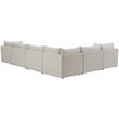 Meridian Furniture Jacob Cream Velvet Modular Sectional