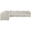 Meridian Furniture Jacob Cream Velvet Modular Sectional