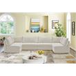 Meridian Furniture Jacob Cream Velvet Modular Sectional
