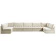 Meridian Furniture Jacob Cream Velvet Modular Sectional