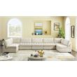 Meridian Furniture Jacob Cream Velvet Modular Sectional