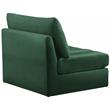 Meridian Furniture Jacob Green Velvet Armless