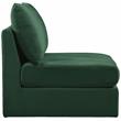 Meridian Furniture Jacob Green Velvet Armless
