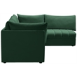 Meridian Furniture Jacob Green Velvet Modular Sectional