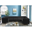 Meridian Furniture Alina Black Velvet Modular Sectional