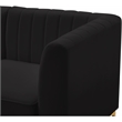 Meridian Furniture Alina Black Velvet Modular Sectional