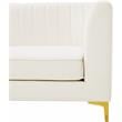 Meridian Furniture Alina Cream Velvet Corner Chair