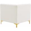 Meridian Furniture Alina Cream Velvet Corner Chair