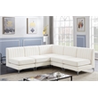 Meridian Furniture Alina Cream Velvet Modular Sectional