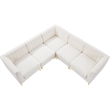 Meridian Furniture Alina Cream Velvet Modular Sectional