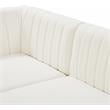 Meridian Furniture Alina Cream Velvet Modular Sectional