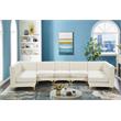 Meridian Furniture Alina Cream Velvet Modular Sectional