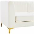 Meridian Furniture Alina Cream Velvet Modular Sectional