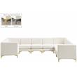 Meridian Furniture Alina Cream Velvet Modular Sectional