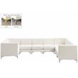 Meridian Furniture Alina Cream Velvet Modular Sectional