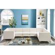Meridian Furniture Alina Cream Velvet Modular Sectional