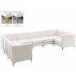 Meridian Furniture Alina Cream Velvet Modular Sectional