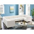 Meridian Furniture Alina Cream Velvet Modular Sectional