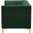 Meridian Furniture Alina Green Velvet Modular Sectional