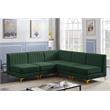 Meridian Furniture Alina Green Velvet Modular Sectional