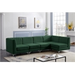 Meridian Furniture Alina Green Velvet Modular Sectional