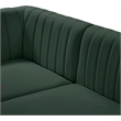 Meridian Furniture Alina Green Velvet Modular Sectional