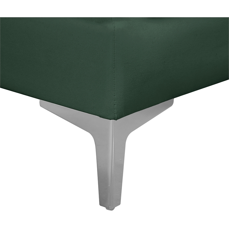 Meridian Furniture Alina Green Velvet Modular Sectional