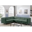 Meridian Furniture Alina Green Velvet Modular Sectional