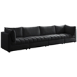 Meridian Furniture Jacob Black Velvet Modular Sofa