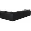 Meridian Furniture Jacob Black Velvet Modular Sectional