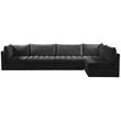 Meridian Furniture Jacob Black Velvet Modular Sectional