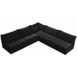 Meridian Furniture Jacob Black Velvet Modular Sectional