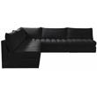Meridian Furniture Jacob Black Velvet Modular Sectional
