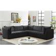 Meridian Furniture Jacob Black Velvet Modular Sectional